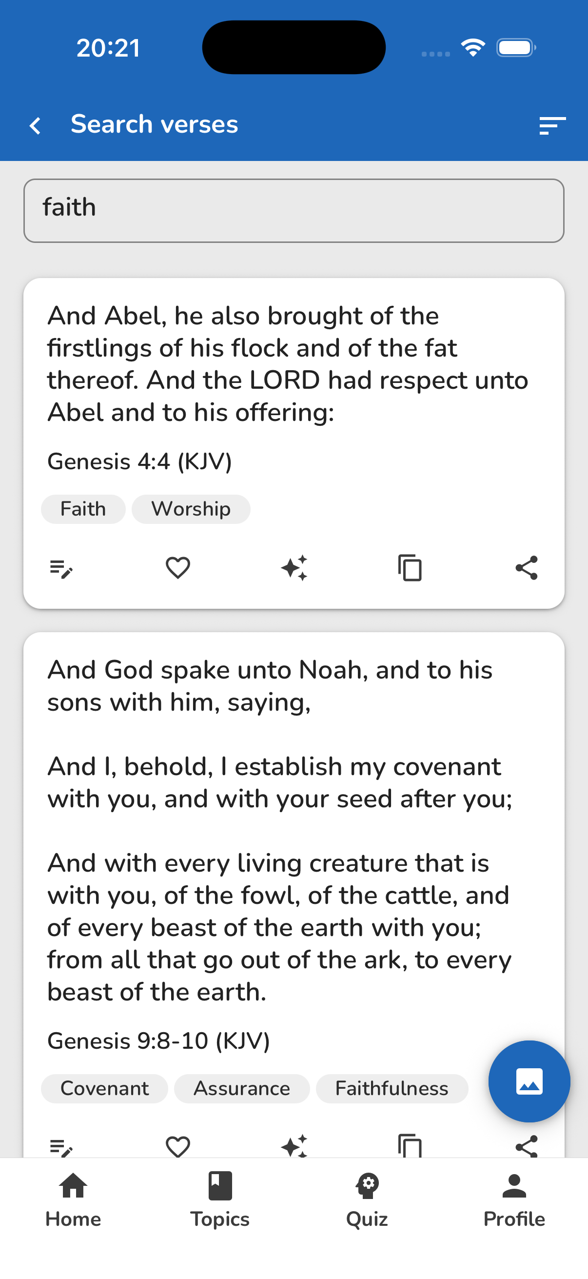 Bible Topics all verses search results